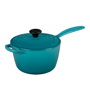 Le Creuset Caribbean 2.25 Quart Enameled Cast Iron Saucepan with Lid