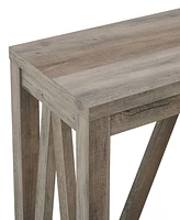 52" Modern Farmhouse Entryway Table