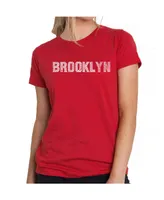 Women's Premium Word Art T-Shirt - Brooklyn Neighborhoods