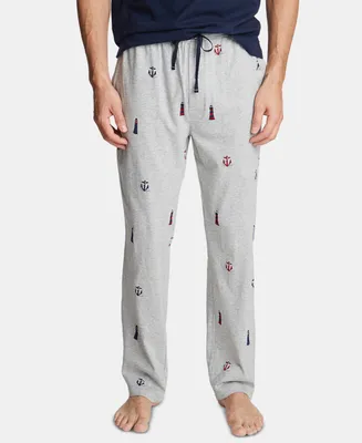 Nautica Men's Printed Cotton Pajama Pants - Lighthouse