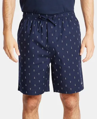 Nautica Men's Cotton Anchor-Print Pajama Shorts