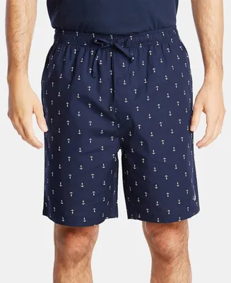 Nautica Men's Sleepwear, Blue Herringbone Short