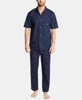 Nautica Men's Cotton Anchor-Print Pajama Pants