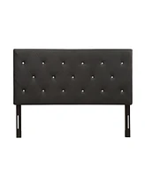 Ac Pacific Contemporary Crystal Diamond Tufted Queen Headboard