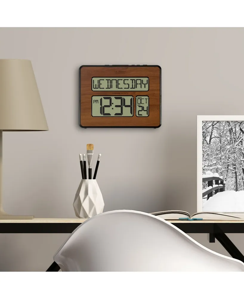 La Crosse Technology Atomic Full Calendar Digital Clock with Extra Large Digits