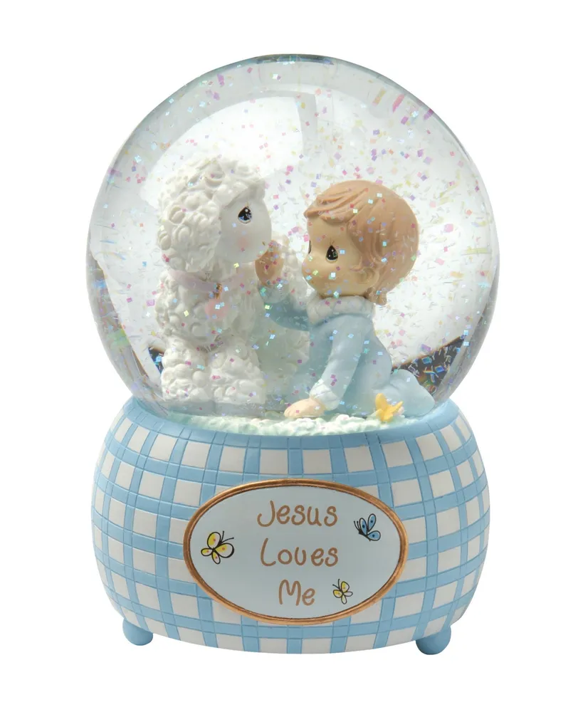 Precious Moments Jesus Loves Me Snow Globe, Boy