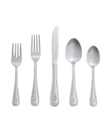 Riverridge Beaded 46 Piece Monogrammed Flatware Set - C, Service for 8