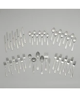 Riverridge Beaded 46 Piece Monogrammed Flatware Set - P, Service for 8