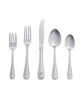 Riverridge Beaded 46 Piece Monogrammed Flatware Set - R, Service for 8