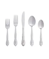 Riverridge Rose 46 Piece Monogrammed Flatware Set - S, Service for 8