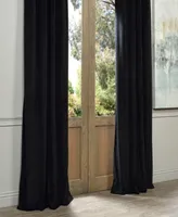 Half Price Drapes Warm Black Grommet Signature Velvet Blackout Curtain