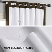 Half Price Drapes Java Signature Velvet Blackout Curtain