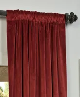 Half Price Drapes Burgundy Signature Velvet Blackout Curtain