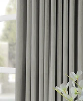 Half Price Drapes Silver Grey Signature Extra Wide Velvet Blackout Curtain