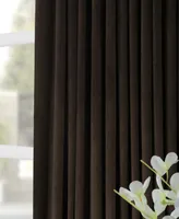 Half Price Drapes Java Signature Extra Wide Velvet Blackout Curtain