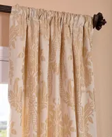 Half Price Drapes Magdelena Champagne Beige Damask Faux Silk Jacquard Room Darkening Curtain