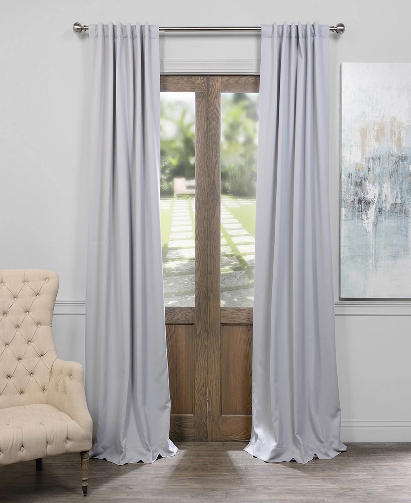 Half Price Drapes Fog Grey Room Darkening Curtain