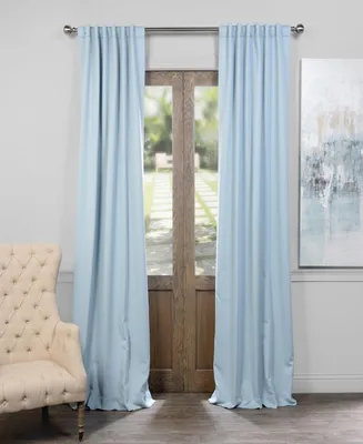 Half Price Drapes Frosted Blue Room Darkening Curtain