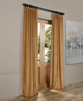 Half Price Drapes Amber Gold Signature Velvet Blackout Curtain