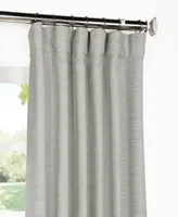 Half Price Drapes Vista Grey Textured Bellino Room Darkening Curtain