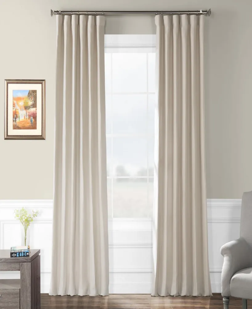 Half Price Drapes Fresh Khaki French Linen Room Darkening Curtain