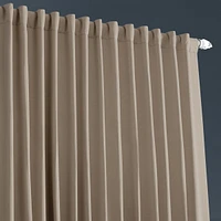 Half Price Drapes Classic Taupe Extra Wide Room Darkening Curtain
