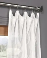 Half Price Drapes Avignon Vine Floral Patterned Faux Linen Sheer Curtain