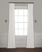 Half Price Drapes Whisper White Solid Cotton Hotel Blackout Curtain