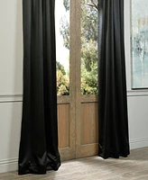 Half Price Drapes Jet Black Room Darkening Curtain