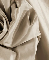 Half Price Drapes Antique Beige Faux Silk Taffeta Blackout Curtain