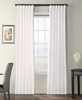 Half Price Drapes Eggshell Faux Silk Taffeta Blackout Curtain