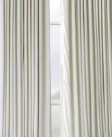 Half Price Drapes Warm Off White Signature Extra Wide Velvet Blackout Curtain