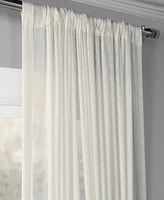 Half Price Drapes Double Layered Off White Extra Wide Sheer Curtain