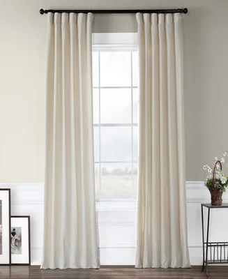 Half Price Drapes Barley Heavy Faux Linen Curtain