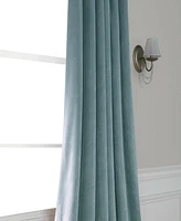 Half Price Drapes Skylark Blue Signature Velvet Blackout Curtain