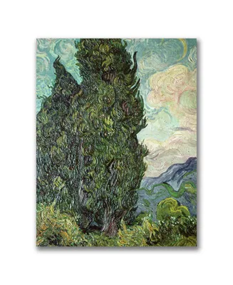Vincent Van Gogh 'Cypresses,1889' Canvas Art - 32" x 24"