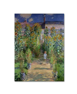 Claude Monet 'The Artist's Garden at Vetheuil' Canvas Art - 32" x 26"
