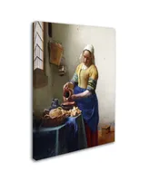 Jan Vermeer 'The Milkmaid 1658-60' Canvas Art - 32" x 24"