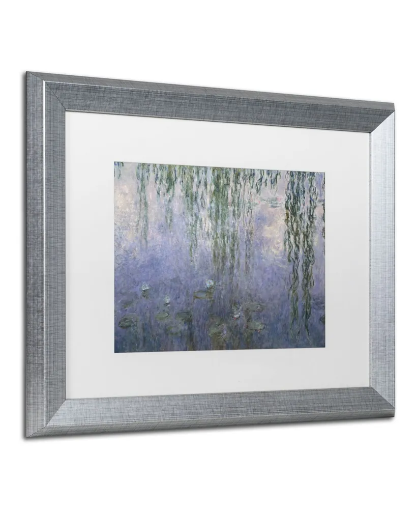 Claude Monet 'Water Lilies Iii 1840-1926' Matted Framed Art - 16" x 20"