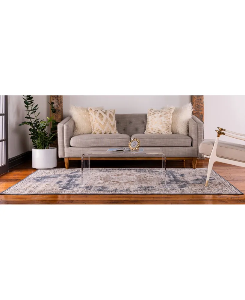 Bayshore Home Odette Ode1 Dark Blue 8' x 10' Area Rug