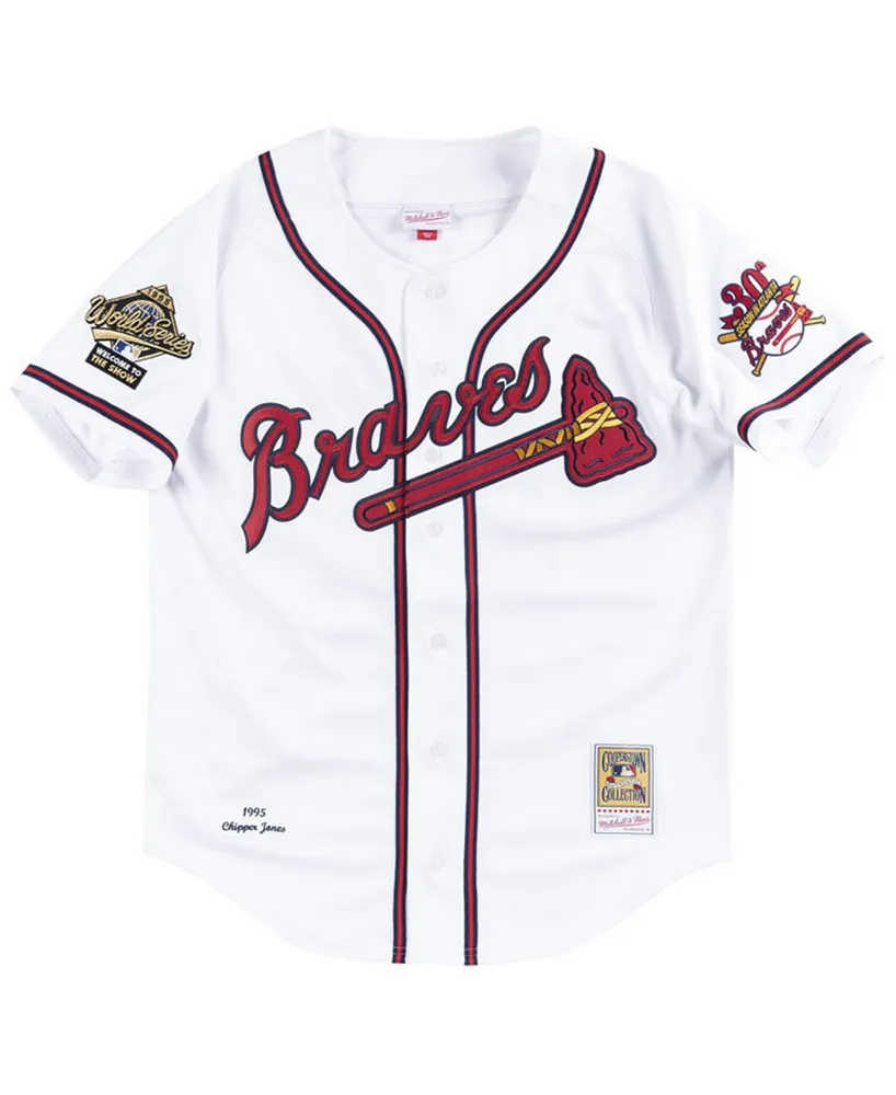 Mitchell & Ness Men's Chipper Jones Atlanta Braves Authentic Cooperstown Jersey