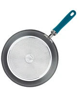 Rachael Ray Create Delicious Hard-Anodized Aluminum Nonstick Deep Skillet Twin Pack, 9.5" and 11.75" handles