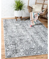 Bayshore Home Politan Pol2 Gray 5' x 8' Area Rug