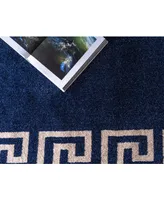 Bayshore Home Anzu Anz2 Navy Blue 8' x 11' 4" Area Rug