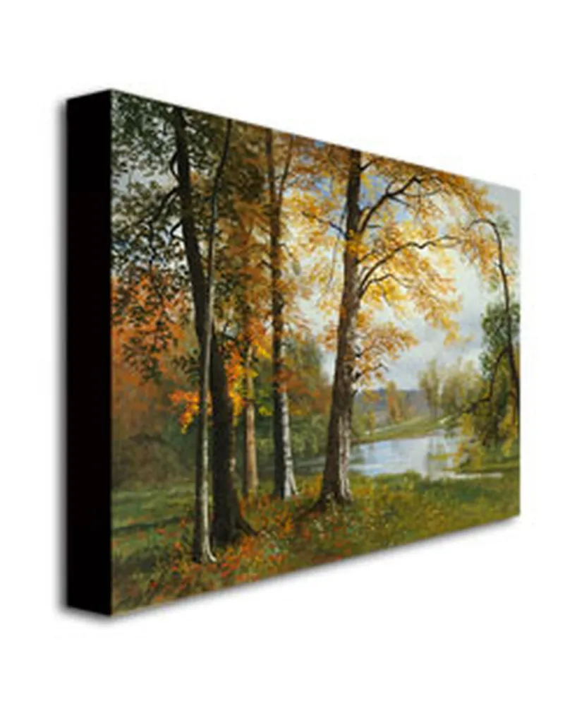 Albert Bierstadt 'A Quiet Lake' Canvas Art - 24" x 18"