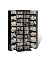 Prepac Grande Locking Media Storage Cabinet with Shaker Doors