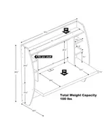 Prepac Floating Desk with Storage