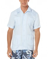 Cubavera Men's 100% Linen Short Sleeve 4 Pocket Guayabera Shirt