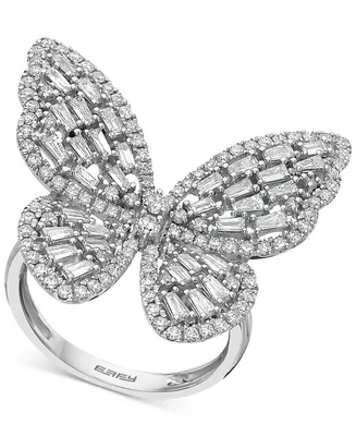Effy Diamond Butterfly Ring (1-3/8 ct. t.w.) in 14k White Gold