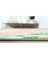 Global Rug Design Brio Bri9 Turquoise Area Rug Collection